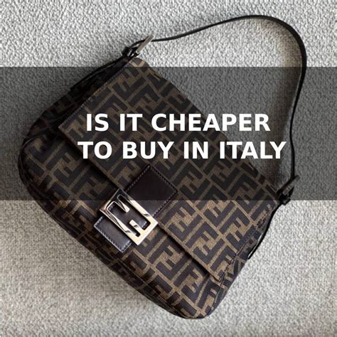 how much cheaper is fendi in italy|fendi bag price in uk.